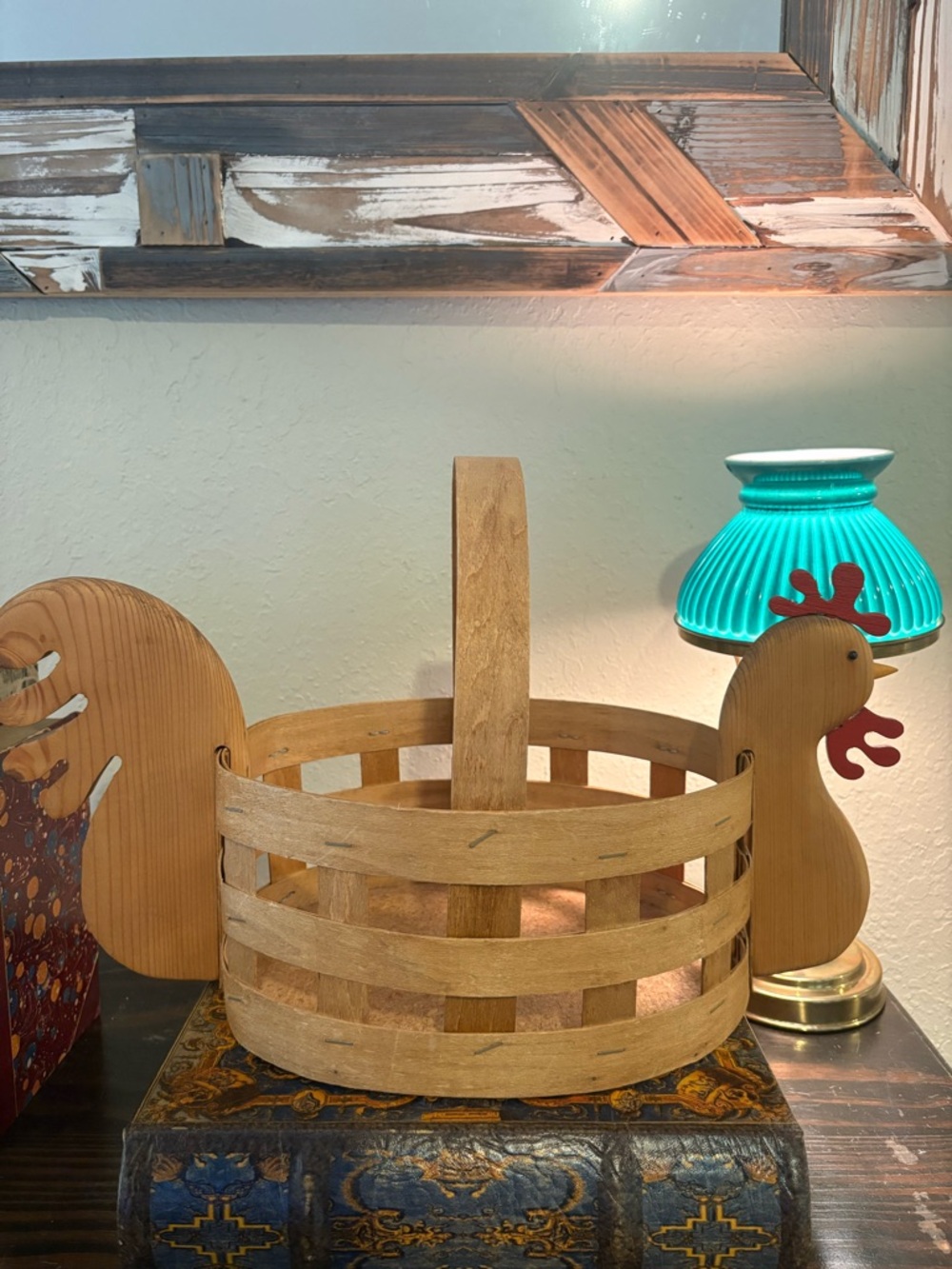 Vintage FarmHouse Hen Basket